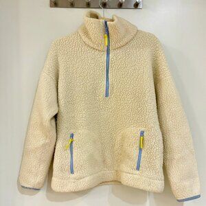 J Crew Pile Lined Zipped Fleece